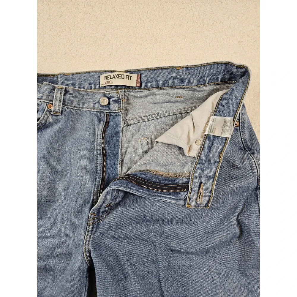 Vintage Levi's 550 Jeans Men's 38X32 Relaxed Fit‎ Tapered Light Wash Y2K Baggy